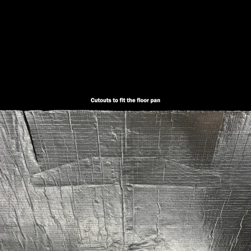 1973-87 Square Body Chevy & GMC Truck Standard Cab Foil Heat Sound Deadener Insulation, All Humps