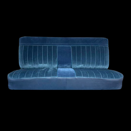 1981-87 Square Body Chevy & GMC Truck Front Vinyl & Cloth Bench Seat Cover with horizontal band