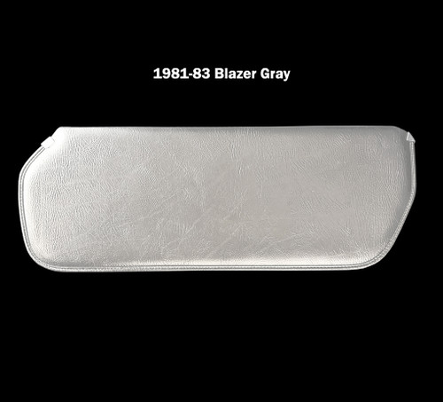 GM square body interior sun visors original grain vinyl