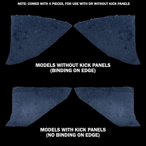 1975 80 Square Body Chevy GMC kick panel carpet original colors
