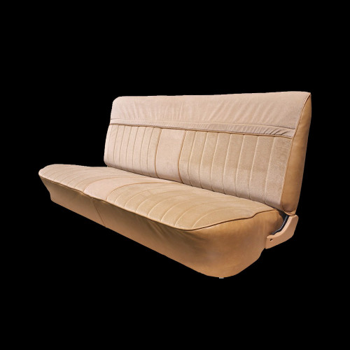 1981-91 Square Body Chevy & GMC Crew Cab Truck Front Vinyl & Cloth Bench Seat Cover without Horizontal Band