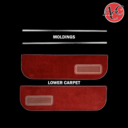 1977-78 Square Body Chevy & GMC Truck Lower  Door Carpet and Moulding Kit 1977-78 Square Body Chevy & GMC Truck Lower  Door Carpet and Moulding Kit