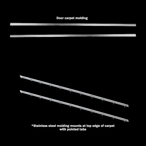 1979-80 Square Body Chevy & GMC Truck Lower  Door Carpet and Molding Kit