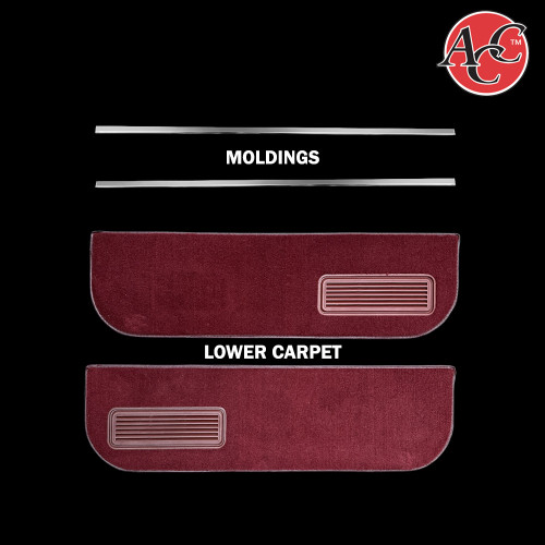 1981-87 Square Body Chevy & GMC Truck Lower  Door Carpet and Molding Kit 1981-87 Square Body Chevy & GMC Truck Lower  Door Carpet and Molding Kit