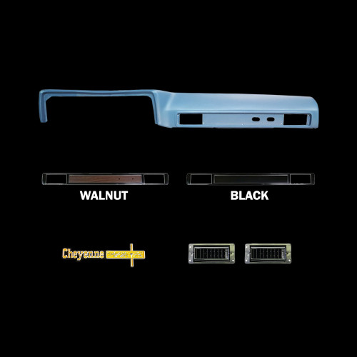 1973-74 Square Body Chevy Truck Cheyenne Vinyl Dash Pad Kit with AC