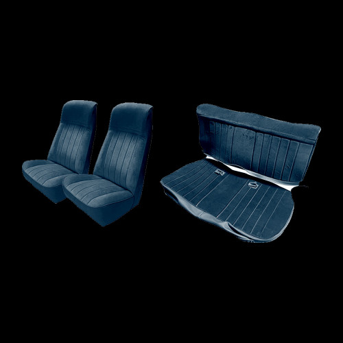 1981-87 Square Body Chevy Blazer & GMC Jimmy, Front & Rear, Vinyl & Cloth Seat Cover Set