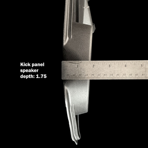 Classic Chevy C10 truck interior kick panel speaker upgrade GM factory color Classic Chevy C10 truck interior kick panel speaker upgrade GM factory color