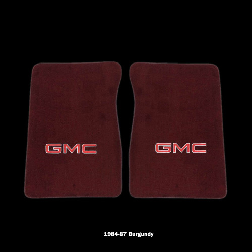1981-87 Square Body GMC Truck Carpet Floor Mats with GMC Logo