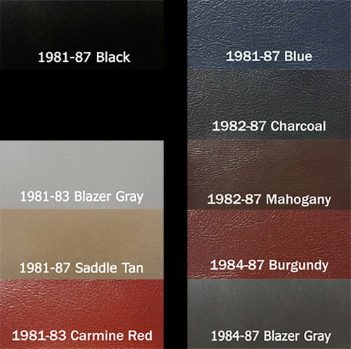 1981-87 Original colors