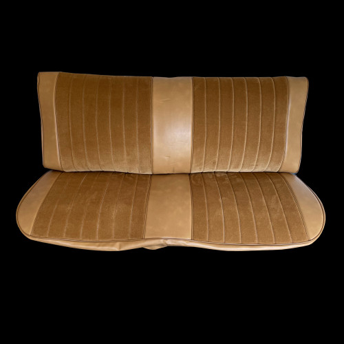 1973-80 Square Body Chevy & GMC Truck Front Vinyl & Cloth Bench Seat Cover 2nd Design, Original Colors