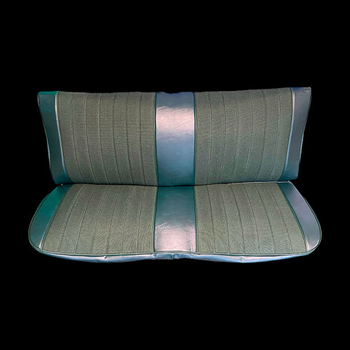 1973-80 Square Body Chevy & GMC Truck Front Vinyl & Cloth Bench Seat Cover 2nd Design, Original Colors