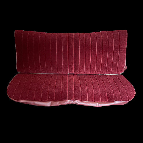 1973-80 Square Body Chevy & GMC Truck Front Vinyl & Cloth Bench Seat Cover 3rd Design, Original Colors