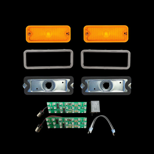 1973-79 Square Body Chevy & GMC Truck Parking Light LED Assembly With Trim