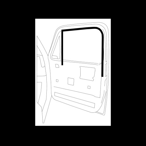 Square Body GMC right side window channel weatherstrip Square Body GMC right side window channel weatherstrip