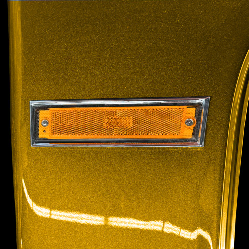 1981-87 Square Body Chevy & GMC Truck Fender Side Marker Light Assembly with Trim, Left