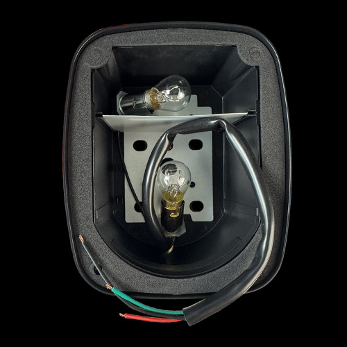 1977-87 Square Body Chevy & GMC Stepside Tail Light Assembly without Reflector, Black Base