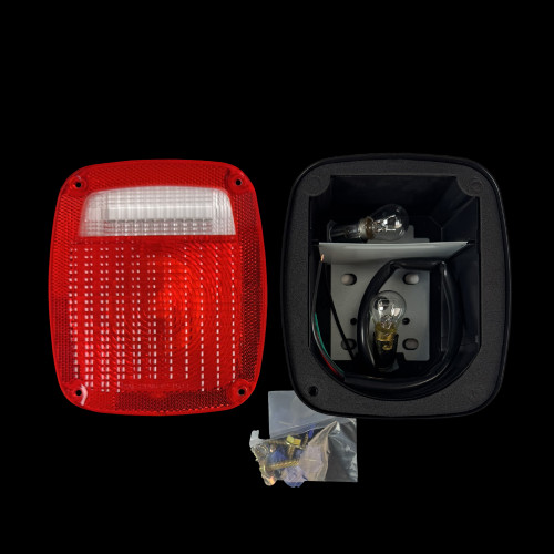 1977-87 Square Body Chevy & GMC Stepside Tail Light Assembly without Reflector, Black Base