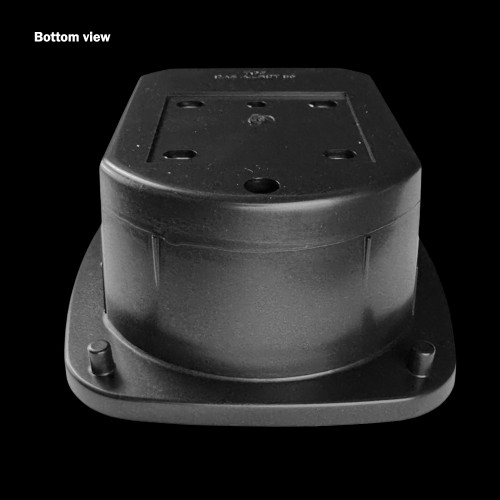 1977-87 Square Body Chevy & GMC Stepside Tail Light Assembly without Reflector, Black Base