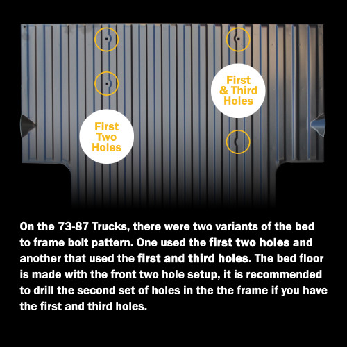 1973-87 Square Body Chevy & GMC Fleetside Truck Bed Floor Assemby, Longbed 1973-87 Square Body Chevy & GMC Fleetside Truck Bed Floor Assemby, Longbed
