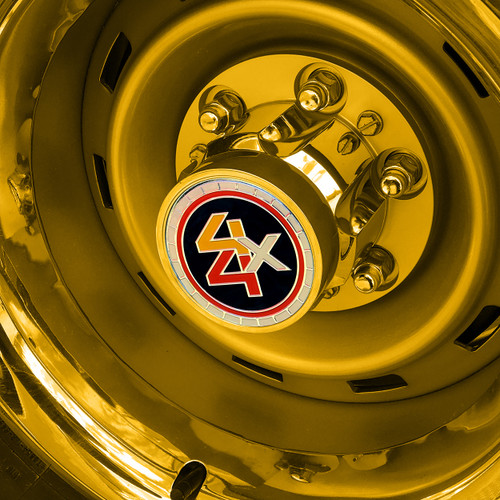 1978-87 Square Body Chevy Truck Rally Wheel Hub Center Decal 4WD, Each