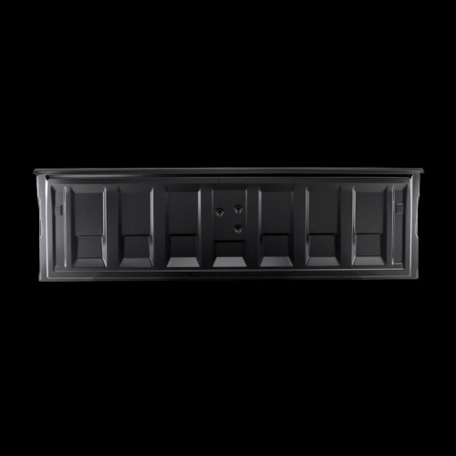 Classic Chevy truck tailgate with embossed CHEVROLET factory style