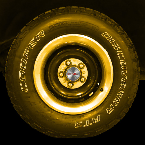 1977-87 Square Body GMC Truck Rally Wheel Hubcap Center Decal 2WD 1/2 Ton