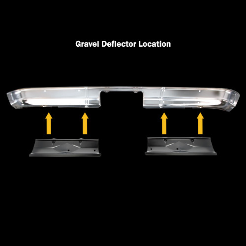 1973-87 Square Body Chevy & GMC Fleetside Truck Rear Bumper Gravel Deflector, Right 1973-87 Square Body Chevy & GMC Fleetside Truck Rear Bumper Gravel Deflector, Right