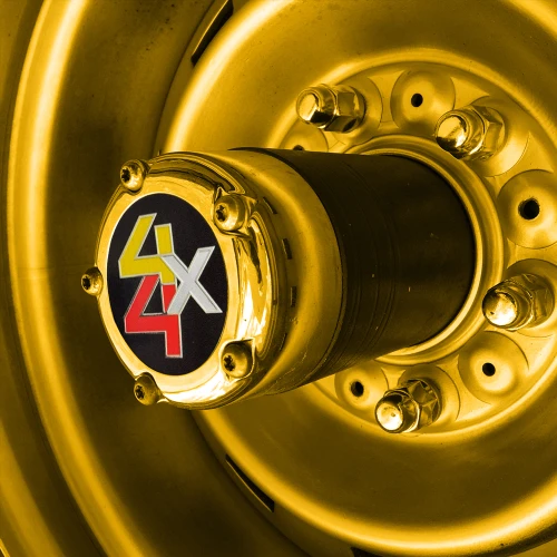 1978-1987 Square Body Chevy & GMC Truck 4WD Front Wheel Hub Center Decal, Pair