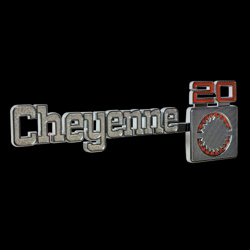 1975-80 Square Body Chevy Truck CHEYENNE 20 Fender Emblems