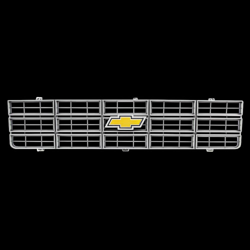 1977-79 Square Body Chevy Truck Front Grille w/Foil Bowtie Emblem, Factory Style, Argent Gray 1977-79 Square Body Chevy Truck Front Grille w/Foil Bowtie Emblem, Factory Style, Argent Gray