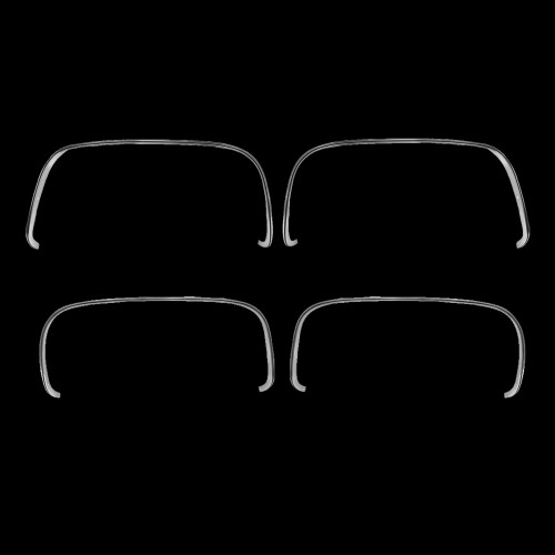 1981-87 Chevy GMC Square Body C10 Fleetside truck wheel well opening molding installed