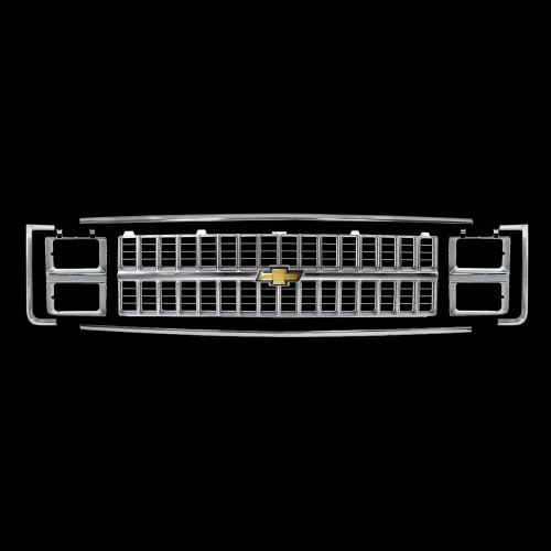1981-82 Square Body Chevy Truck Grille Kit, Dual Headlights, Chrome Grille
