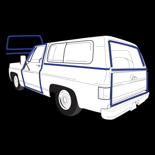 1981-91 Square Body Chevy & GMC Blazer Complete Weatherstripping Kit