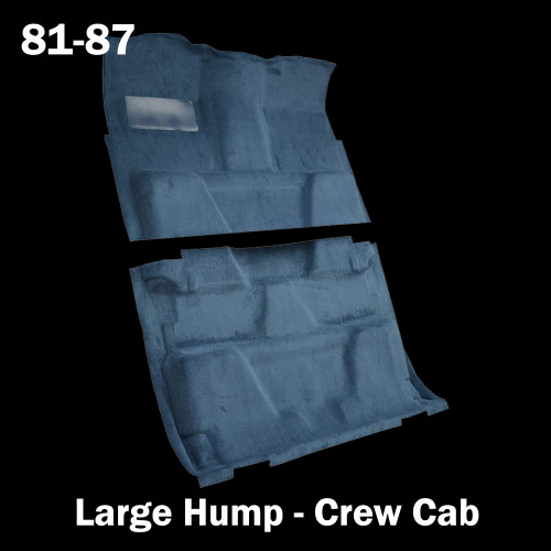 1981-87 Square Body Chevy & GMC Truck Carpet Crew Cab Truck w/ Large Hump