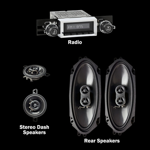 Showing the complete radio and speaker kit