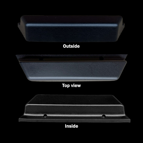 Top, side, bottom view