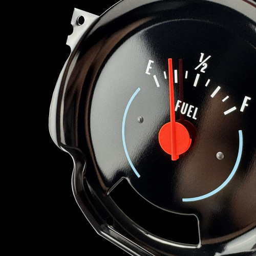 1976-79 Square Body Chevy & GMC Truck Fuel Gas Gauge without tachometer, 1st Design Fire Orange Needle