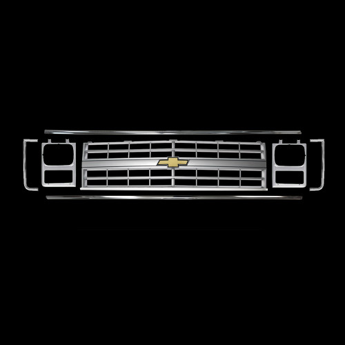 1985-87 Square Body Chevy Truck Grille Kit, Single Headlights