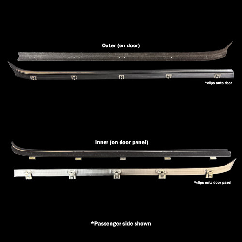 1973-76 Square Body Chevy & GMC Truck Beltline Window Felt Set