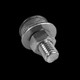 Chevy & GMC Truck "Low Dome" Stainless Capped Bumper Bolt, Each