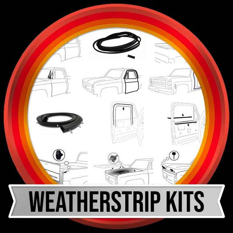 Square Weatherstripping 73-87 Chevy & GMC Square Body Weatherstripping | C10 Weatherstrip Seals