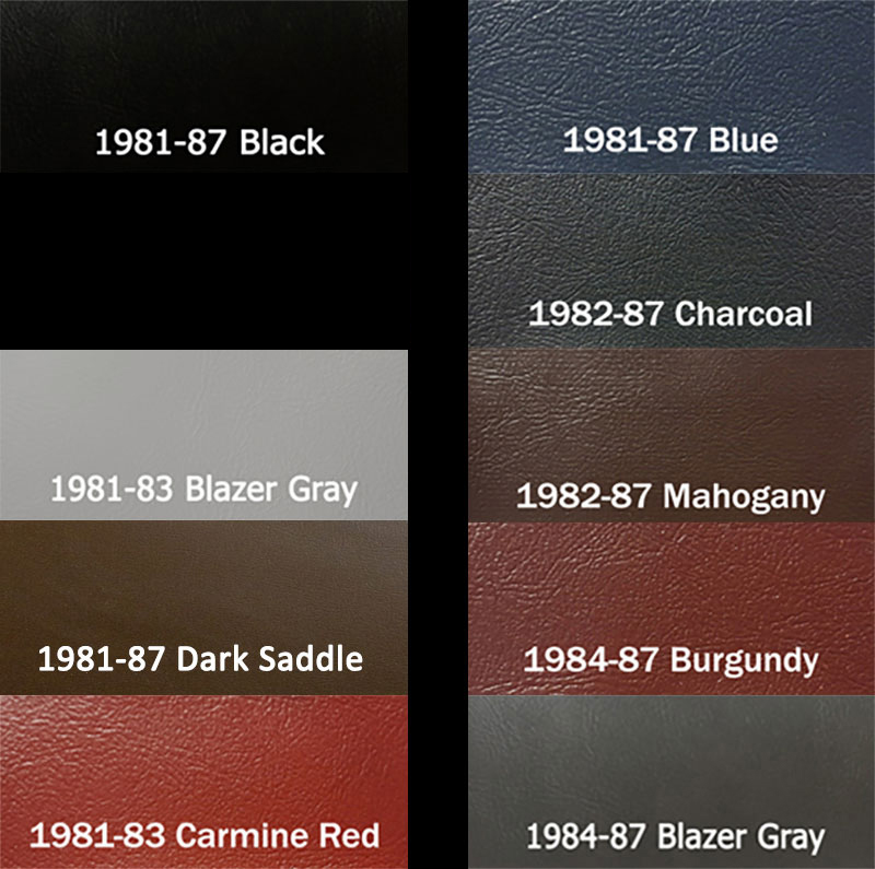 1981-87 Square Body Chevy Truck Silverado Vinyl Dash Pad Kit