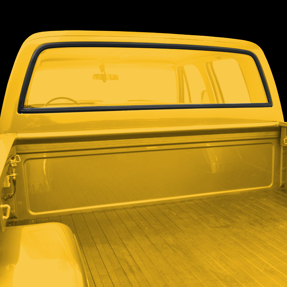 thumbnail interactive-video image 1 of Rear Window Gasket Only – Fits 1973-1987 Chevy C/K & GMC Truck Back Glass 1 of 4