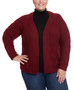 Plus Cabernet Cable Cardigan