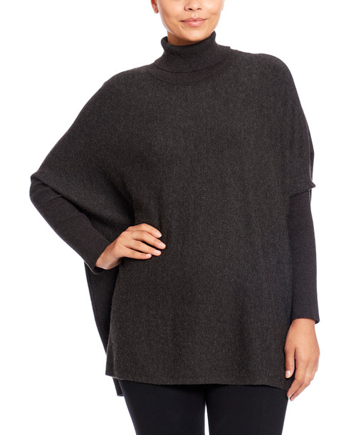 Half Neck Long Poncho – Butterwalk