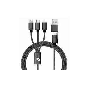 Connect Reach 5ft 3-in-1 Braided Charging Cable 