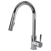 Pull Down Kitchen Faucet with Single Handle, Polished Chrome