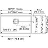 Franke PKG11031CHA Peak 31-In Single-Bowl Kitchen Sink
