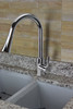 Pull Out Kitchen Faucet with Single Handle, Polished Chrome