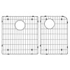 33-in x 22-in x 9.5-in Granite 1-3/4 J-Shaped Double Drop-in 1-Hole Kitchen Sink in Espresso with Grids, Strainer, Disposer Strainer, Installation Kit